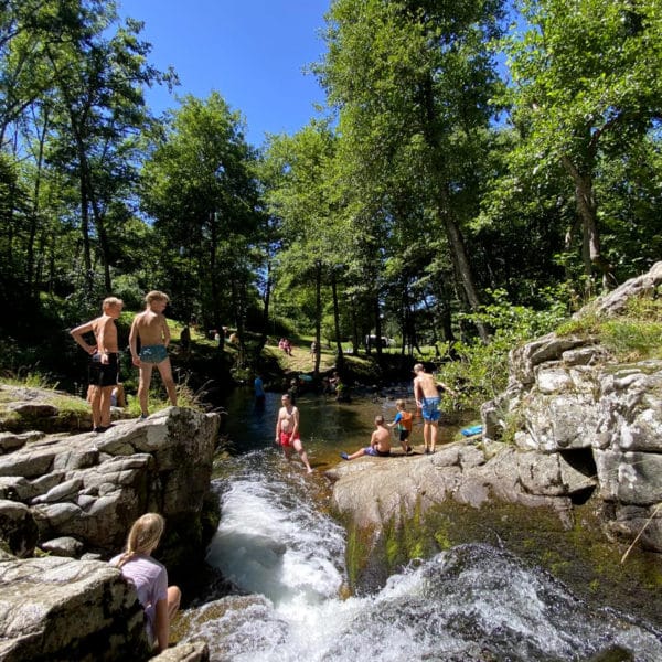 Camping avec plage privée