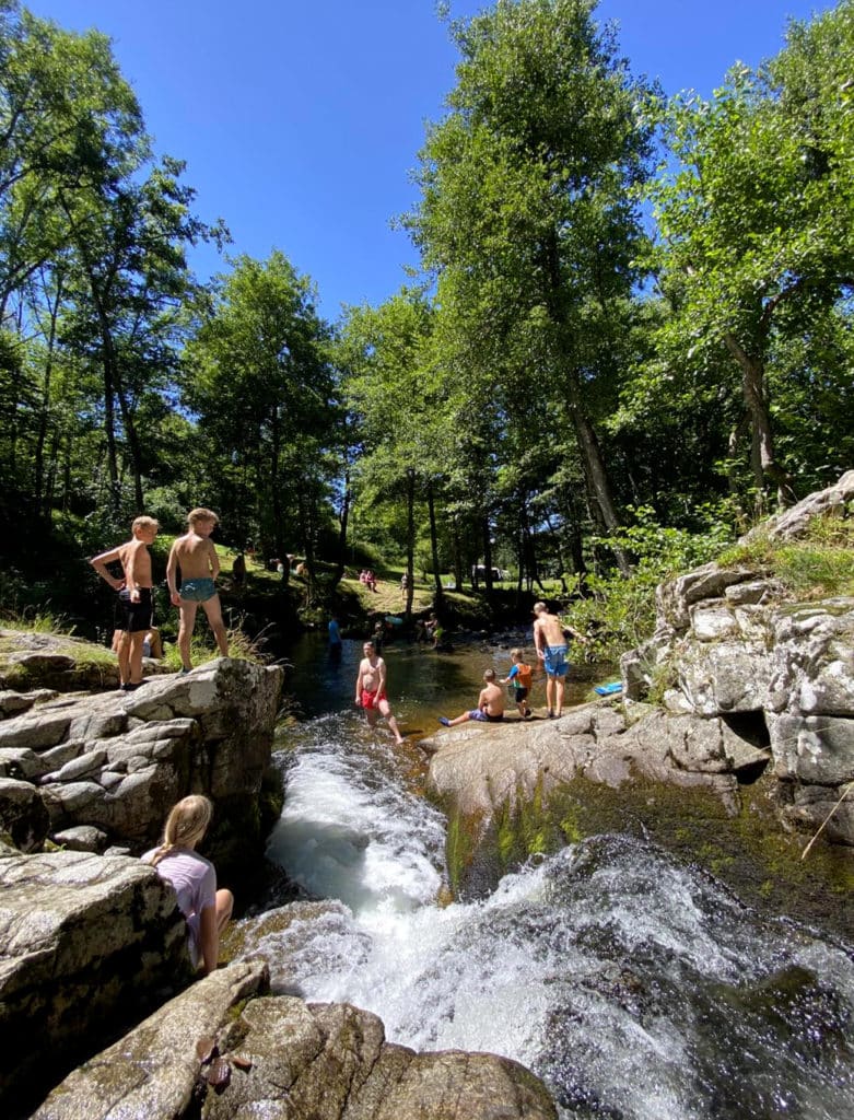 Camping avec plage privée